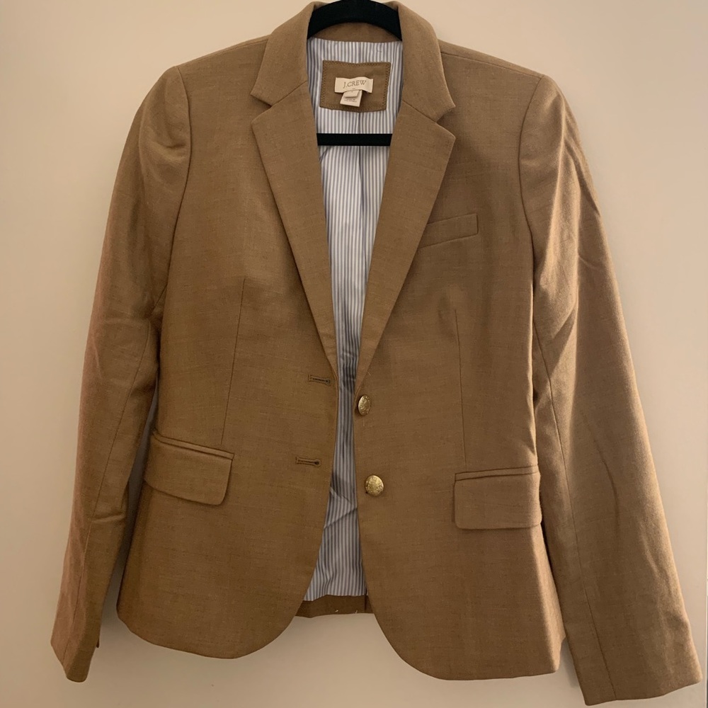 Tan J. Crew Blazer